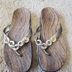 Gold and Silver Sandals
